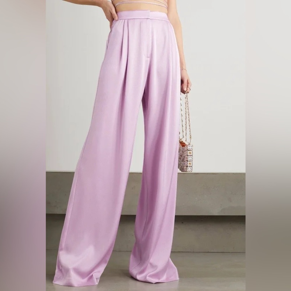 Alex Perry Chic Lavender Wide-Leg Pants